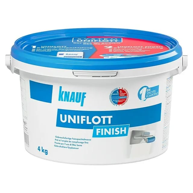 KNAUF Spachtelmasse »Uniflott Finish«, 4 kg, weiß - weiss