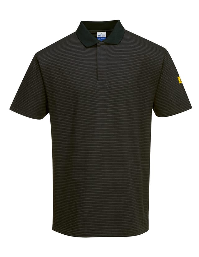 Polo Antistatique Esd - Taille Xs - Noir - Portwest