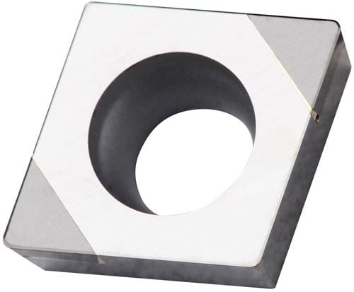 Drehwendeschneidplatte Iso Ccgw 09t304e-b:tb310 D. 4,5mm Farbe Silber-schwarz