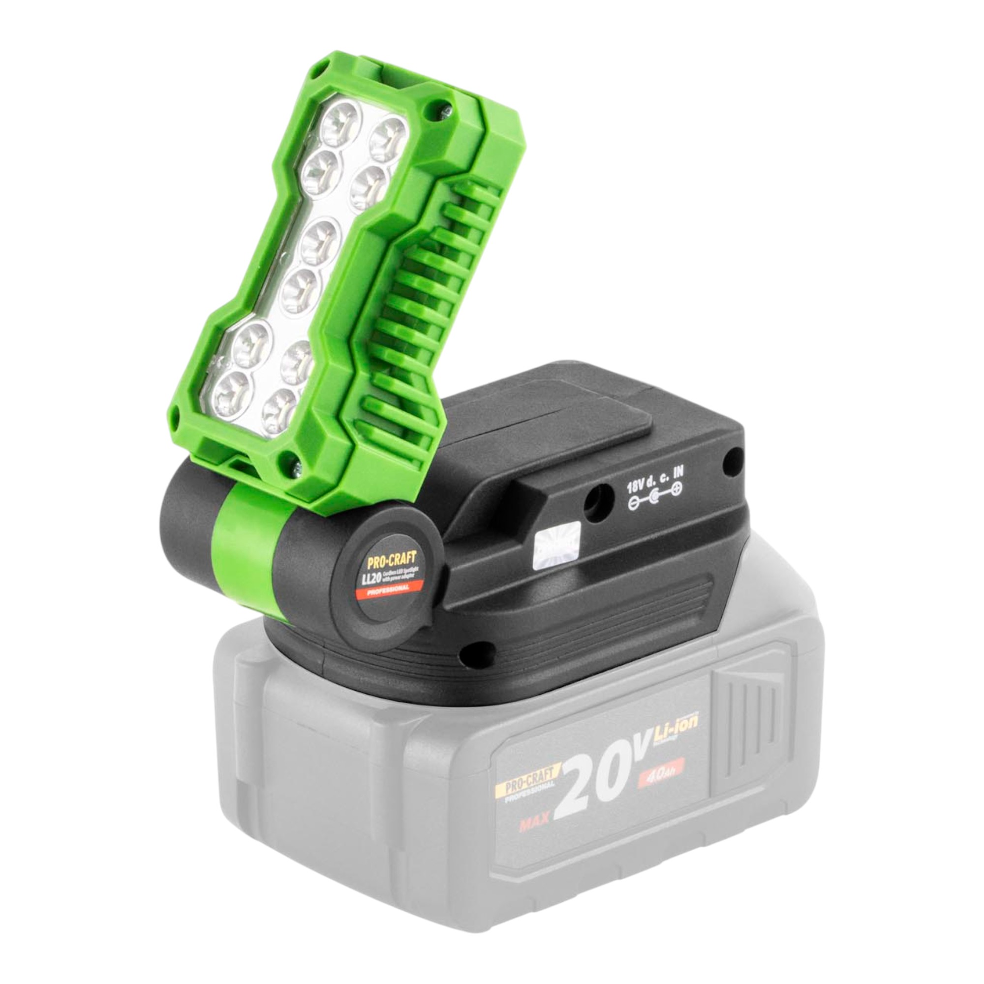 Procraft Ll20bb Akku Led Strahler 20 V 500 Lm Solo - Ohne Akku, Ohne Ladegerät