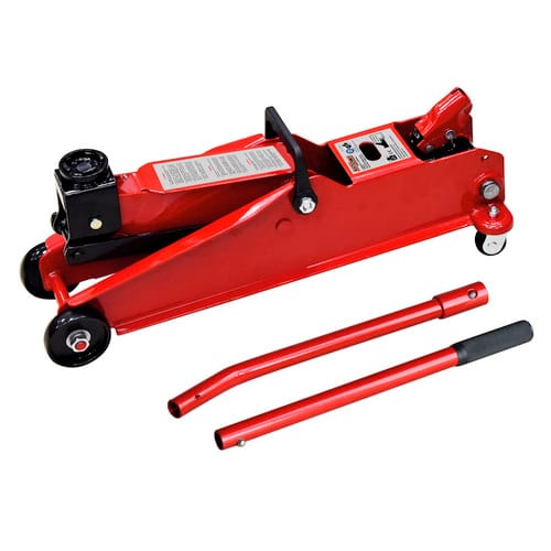 GO/ON! Wagenheber, BxHxL: 18,7 x 17,5 x 59,2 cm, zum Anheben von Fahrzeugen bis zu 3000 kg - rot