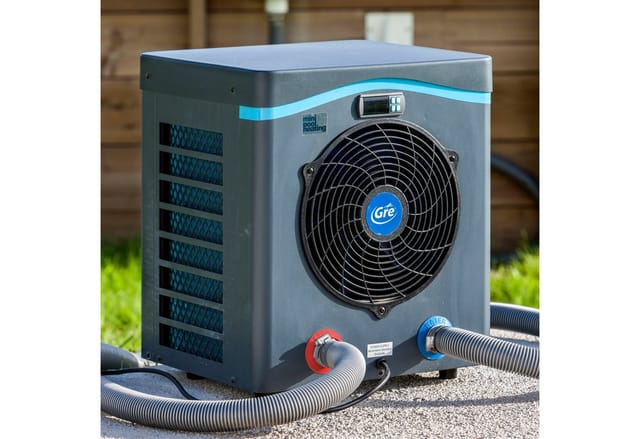 GRE Wärmepumpe, max. Heizleistung: 5500 W, für Pools bis: 40 m³ - grau