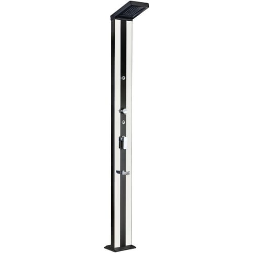 GRE Solardusche, Aluminium, mit 38 l-Tank - grau
