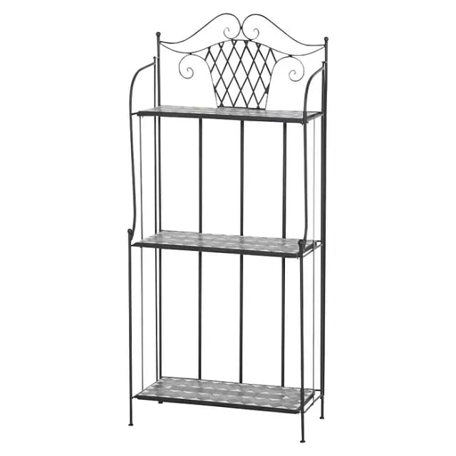 GARDAMO Gartenregal »Como«, BxHxT: 62 x 142 x 63 cm, Stahl - schwarz
