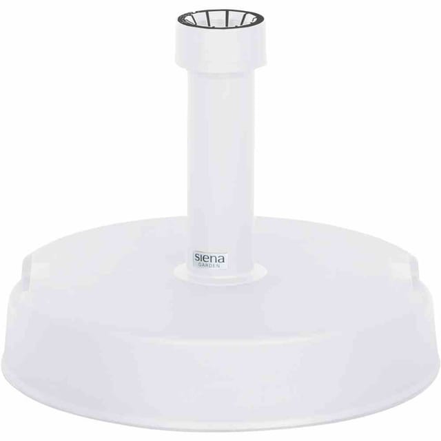 SIENA GARDEN Schirmständer, Kunststoff, Rohrdurchmesser: für Schirmstöcke Ø 18 - 38 mm - weiss