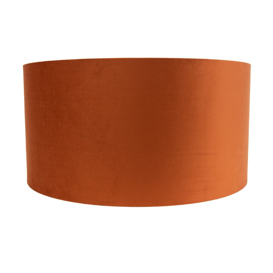 Qazqa Stofflampenschirm Orange Mit Goldener Innenseite 50/50/25