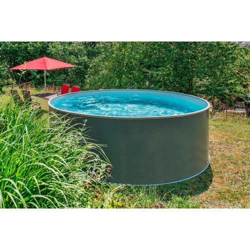 MYPOOL Rundpool, grau, ØxH: 450 x 120 cm