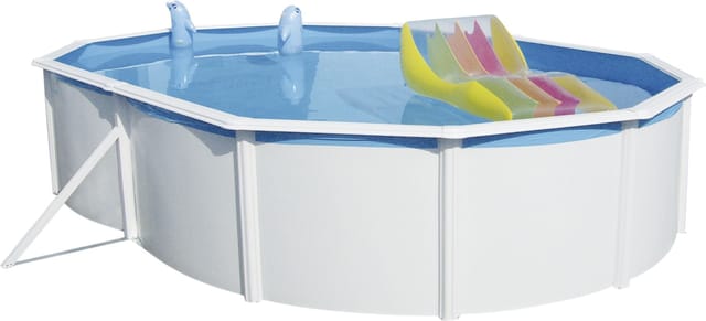 STEINBACH Ovalpool »Nuovo de Luxe«, Oval, BxLxH: 366x730x120 cm, weiß - weiss