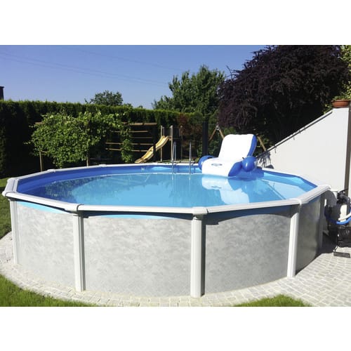 STEINBACH Rundpool »Grande«, Rund, BxH: 457x135 cm, weiß - weiss