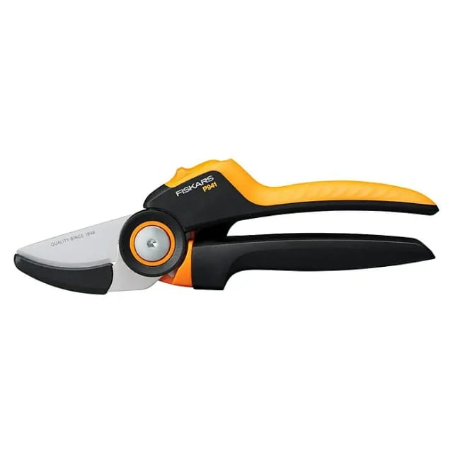 FISKARS Amboss-Gartenschere, ergonomisch geformt, max. Aststärke: 2,6 cm - schwarz