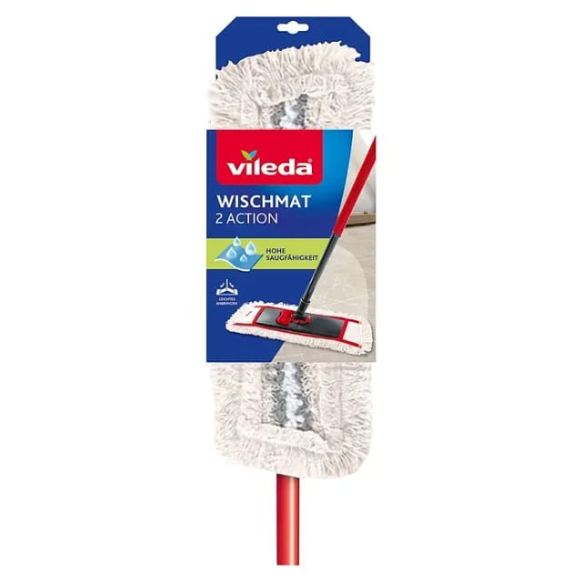 VILEDA Flachwischer, Mikrofaser - weiss