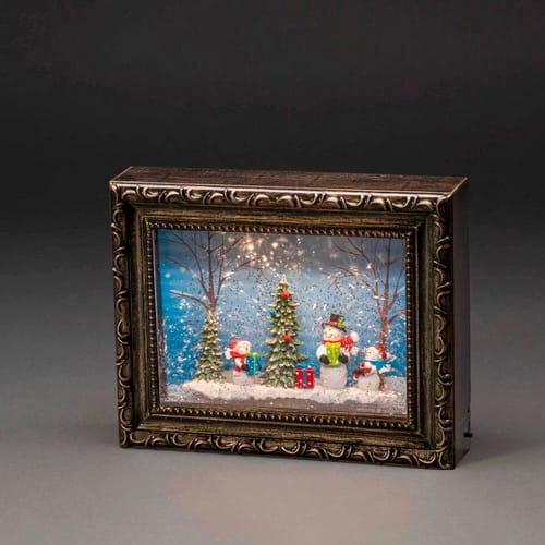 Konstsmide LED-Wasserlaterne, Kunststoff, BxHxL: 5,5 x 19,5 x 24,5 cm, inkl. Leuchtmittel - braun