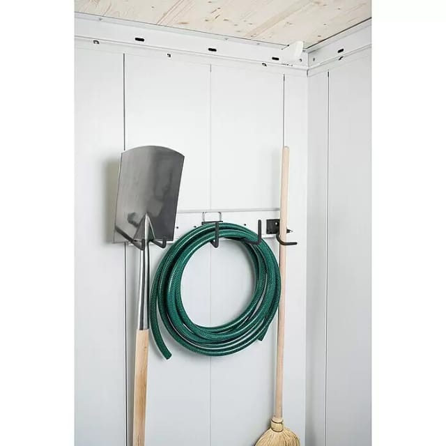 BIOHORT Zubehör »Neo«, Haken-Set für das Gerätehaus Neo, Stahl - grau
