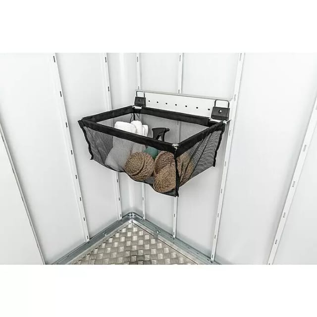 BIOHORT Zubehör »Neo«, Einhängesack mit Wandschiene für das Gerätehaus Neo, Stahl - grau