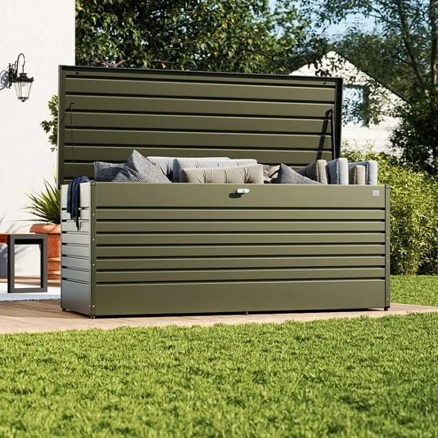 BIOHORT Aufbewahrungsbox »Gr. 200«, aus Stahlblech, 201x83x79cm (BxHxT), 1.050 Liter - braun