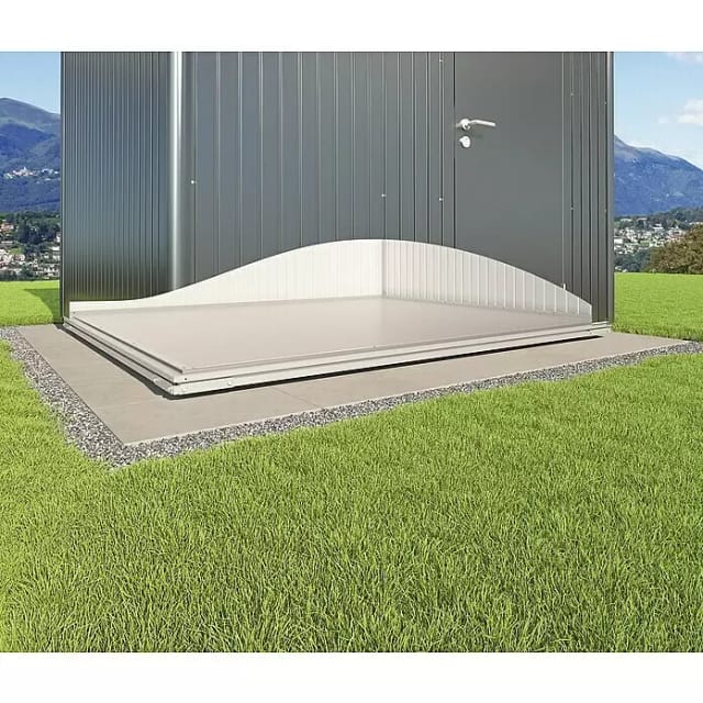 BIOHORT Fundament »SmatBase«, Stahl/Aluminium, BxL: 252 x 212 cm - silberfarben