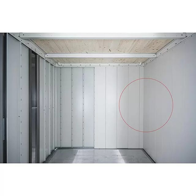 BIOHORT Gerätehaus-Innenwand »Neo«, Gr. 2A / 1B, BxH: 27,9 x 61,9 cm, Standardtür - grau