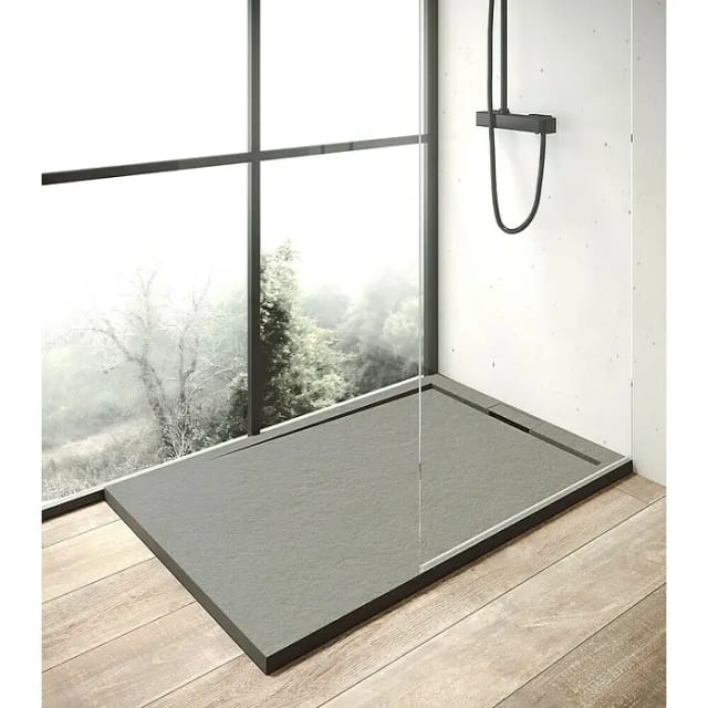 OTTOFOND Duschwanne »Zona«, BxT: 80 x 140 cm, zementgrau
