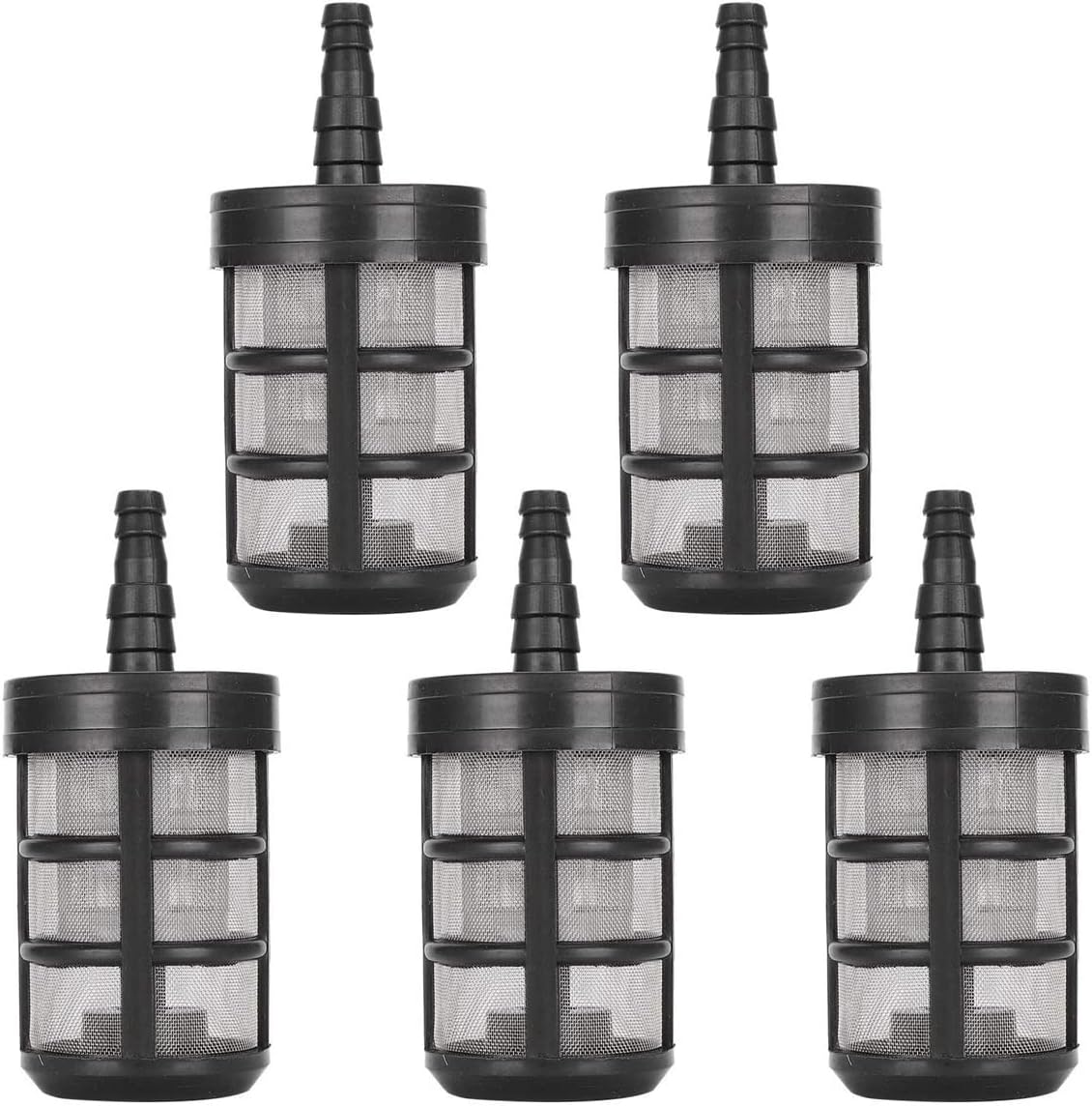 5 Stück Doppelwandige Edelstahl-schlauchfilter Zur Reinigung Von Sprühpumpen