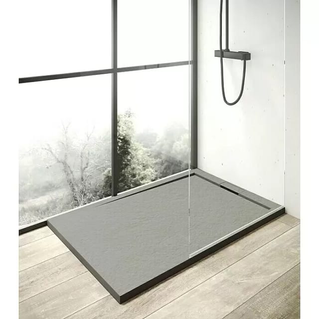 OTTOFOND Duschwanne »Zona«, BxT: 90 x 120 cm, anthrazit - grau