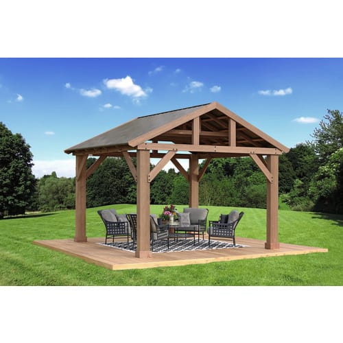 Westmann Holzpavillon »Yukon«, BxHxT: 427 x 330 x 366 cm - beige