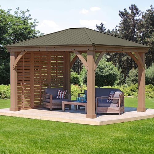 Westmann Seitenwand, Breite: 298 cm, Zedernholz, natur - beige