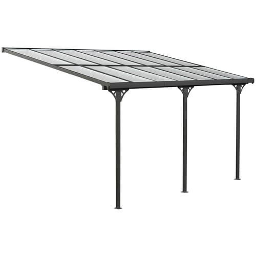 Westmann Terrassendach »Bruce«, schwarz, BxHxT: 435 x 225-270 x 300 cm