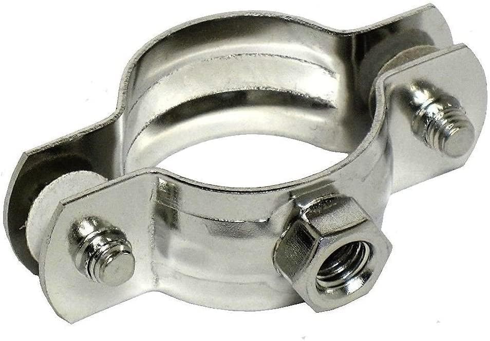 1 Stück Edelstahl-schlauchschelle V4a, M8-gewinde, Industrielle Rohrbefestigung