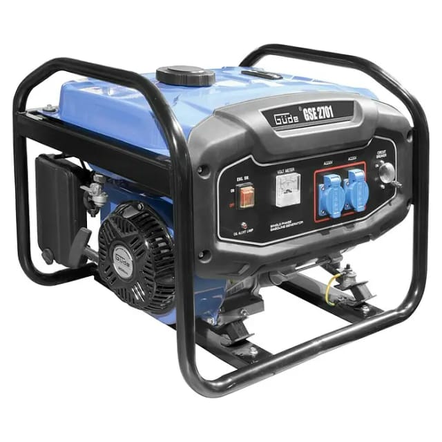 GÜDE Stromerzeuger, GSE, Benzin, 208 cm³, 3,2 kW, 4-Takt - blau