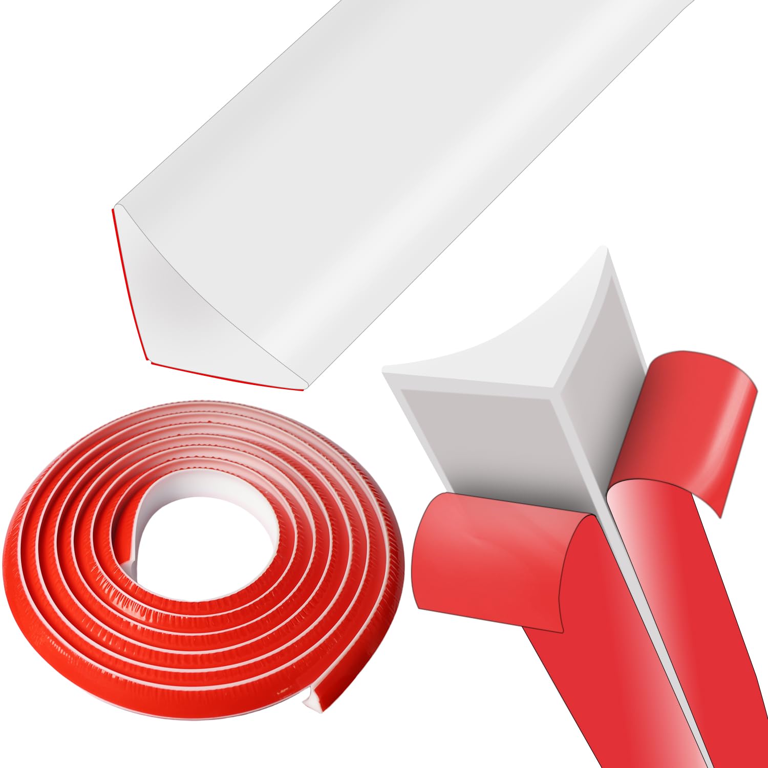 1 Arbeitsplatten-abschlussleiste, Flexibles, Selbstklebendes Silikon, Wasserdicht Für Küche Und Bad, Weiß, 3m