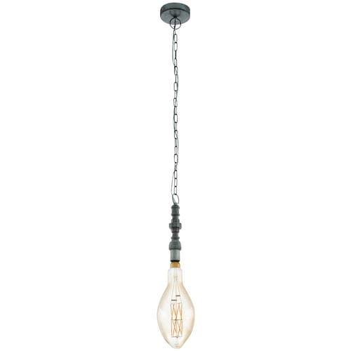 CASAYA LED-Pendelleuchte »Pensilva«, E27, inkl. Leuchtmittel in warmweiß - silberfarben