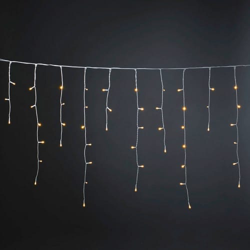 Konstsmide LED-Eisregenvorhang, 3,6 W, Kunststoff - weiss