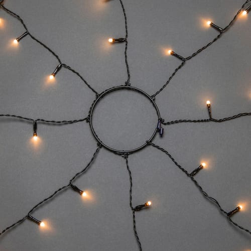 Konstsmide LED-Baummantel, Bernstein, Kunststoff - schwarz