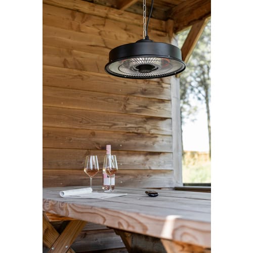 EUROM Terrassenheizstrahler » Partytent heater 1500 RC«, für Flächen bis max. 15 m² - schwarz