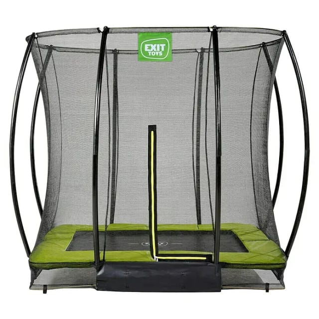 EXIT Toys Trampolin »EXIT Silhouette«, 153 x 214 cm, max. Belastung: 100 kg, inkl. Sicherheitsnetz - gruen