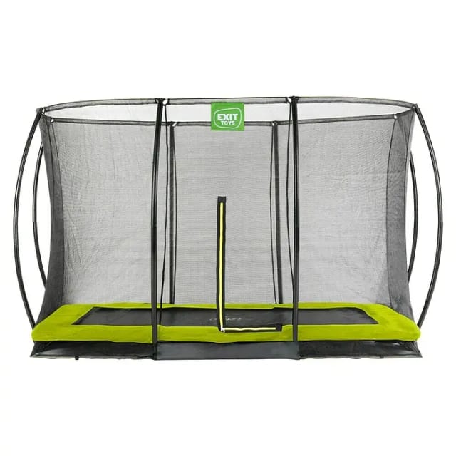EXIT Toys Trampolin »EXIT Silhouette«, 244 x 366 cm, max. Belastung: 120 kg, inkl. Sicherheitsnetz - gruen