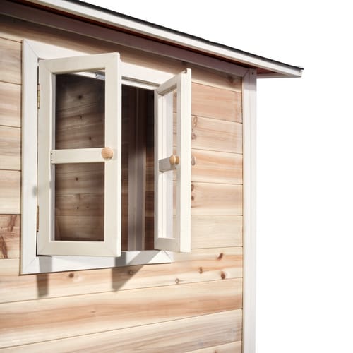 EXIT Toys Spielhaus »Loft Spielhäuser«, BxHxT: 190 x 269 x 444 cm, natur
