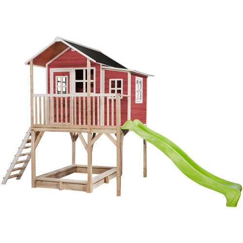 EXIT Toys Spielhaus »Loft Spielhäuser«, BxHxT: 190 x 269 x 444 cm, rot