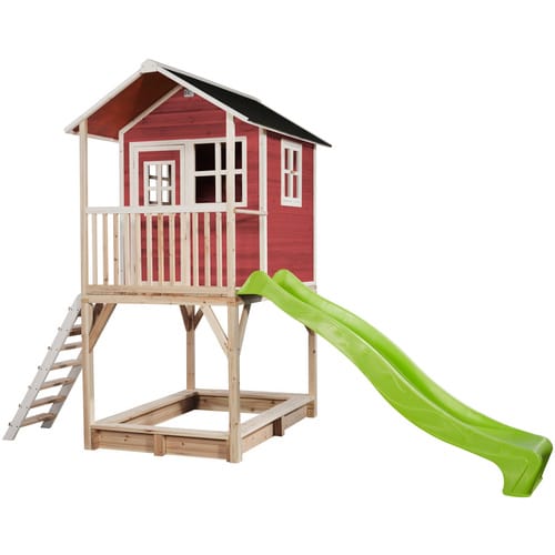 EXIT Toys Spielhaus »Loft Spielhäuser«, BxHxT: 190 x 269 x 391 cm, rot