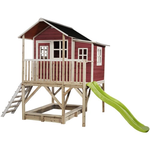 EXIT Toys Spielhaus »Loft Spielhäuser«, BxHxT: 190 x 253 x 382 cm, rot