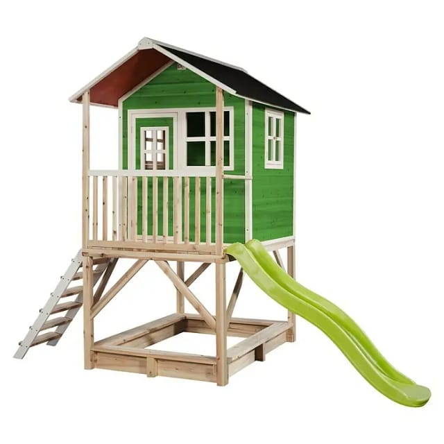 EXIT Toys Spielhaus »Loft Spielhäuser«, BxHxT: 190 x 253 x 329 cm, grün