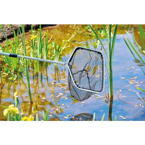 OASE Kescher, Laub, Teichlinsen und Algen, Fische, Aluminium30 cm - schwarz
