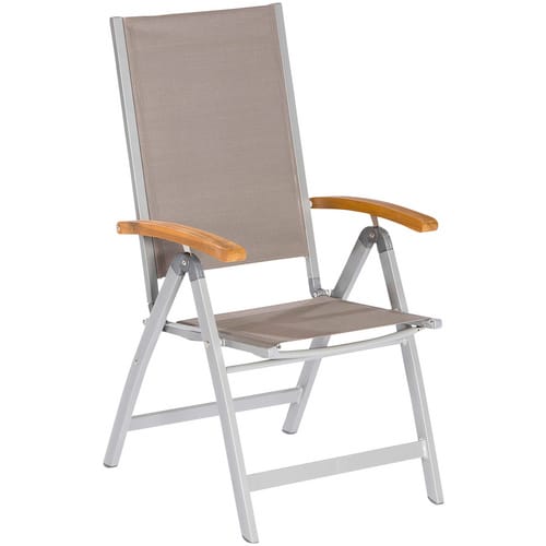 MERXX Gartenmöbelset »Naxos«, 6 Sitzplätze, Aluminium - grau