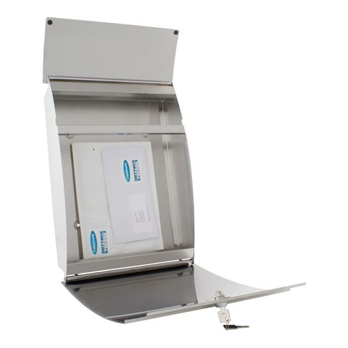 Rottner Tresor Briefkasten »Depot«, edelstahlfarben, Edelstahl, (B x H:) 32 x 44,5 cm - grau