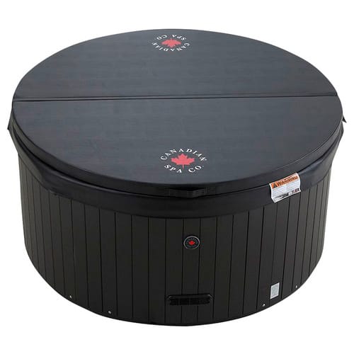 Canadian Spa Whirlpool »Okanagan«, 160 x 160 x 73 cm, 4 Personen, Plug & Play - braun