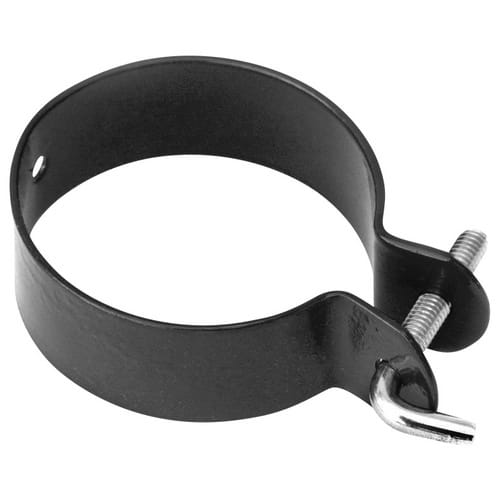 FLORAWORLD Pfostenschelle, mit Hakenschraube, für Rundpfosten, D.40 mm, anthrazit - grau