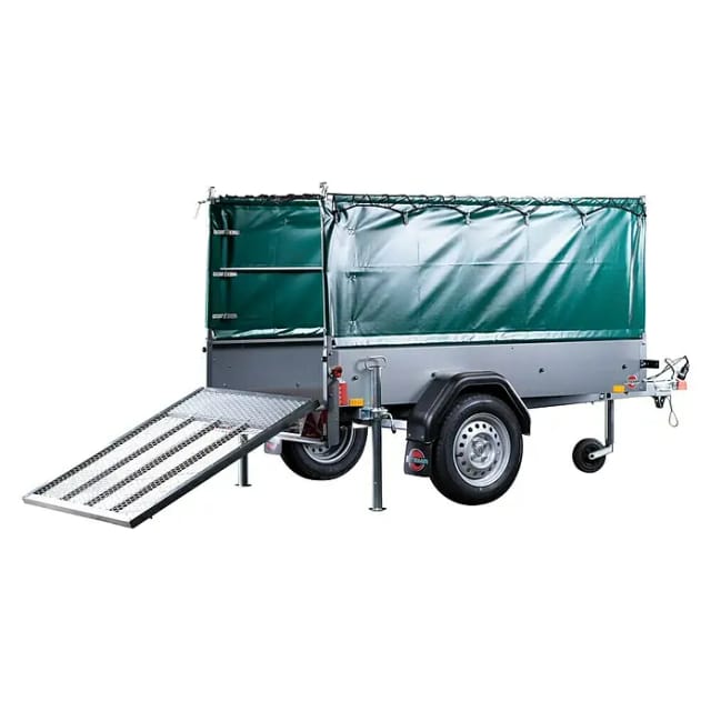 STEMA PKW-Anhänger »Green Keeper GA750«, mit Planenset und Abstellstützen, max. Nutzlast 588 kg - gruen