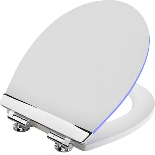 CORNAT WC-Sitz »LED«, MDF, Reversed Edge, mit Softclose-Funktion - weiss