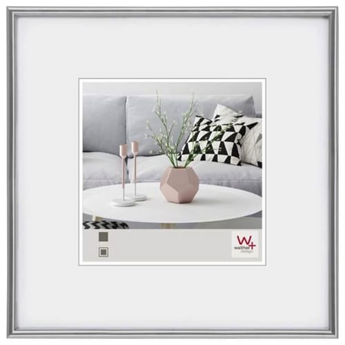 Walther Design Bilderrahmen »GALERIA«, BxL: 51,2 x 51,2 cm, silberfarben, Kunststoff
