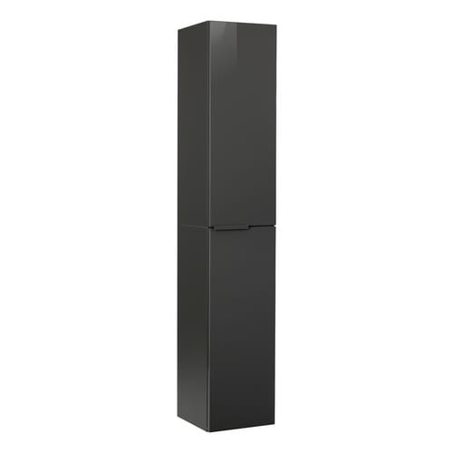 FACKELMANN Hochschrank »LUNA«, Anthrazit, 2 Türen, BxHxT: 30 x 162 x 31,8 cm - grau